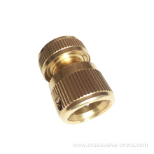 Brass garden hose waterstop connecter